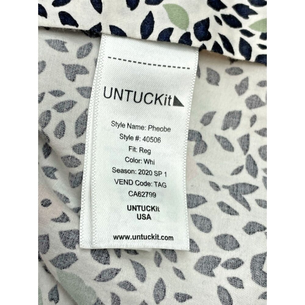 Untuckit Pheobe Tie Waist Midi Shirt Dress Size 10 Floral Long Sleeve - Picture 10 of 16